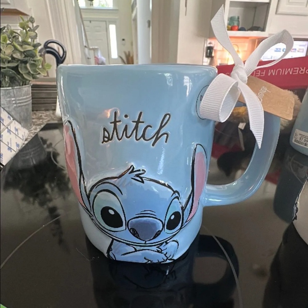 Disney Stitch Rae Dunn Blue Mug